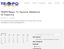 Tablet Screenshot of hataytempo.com